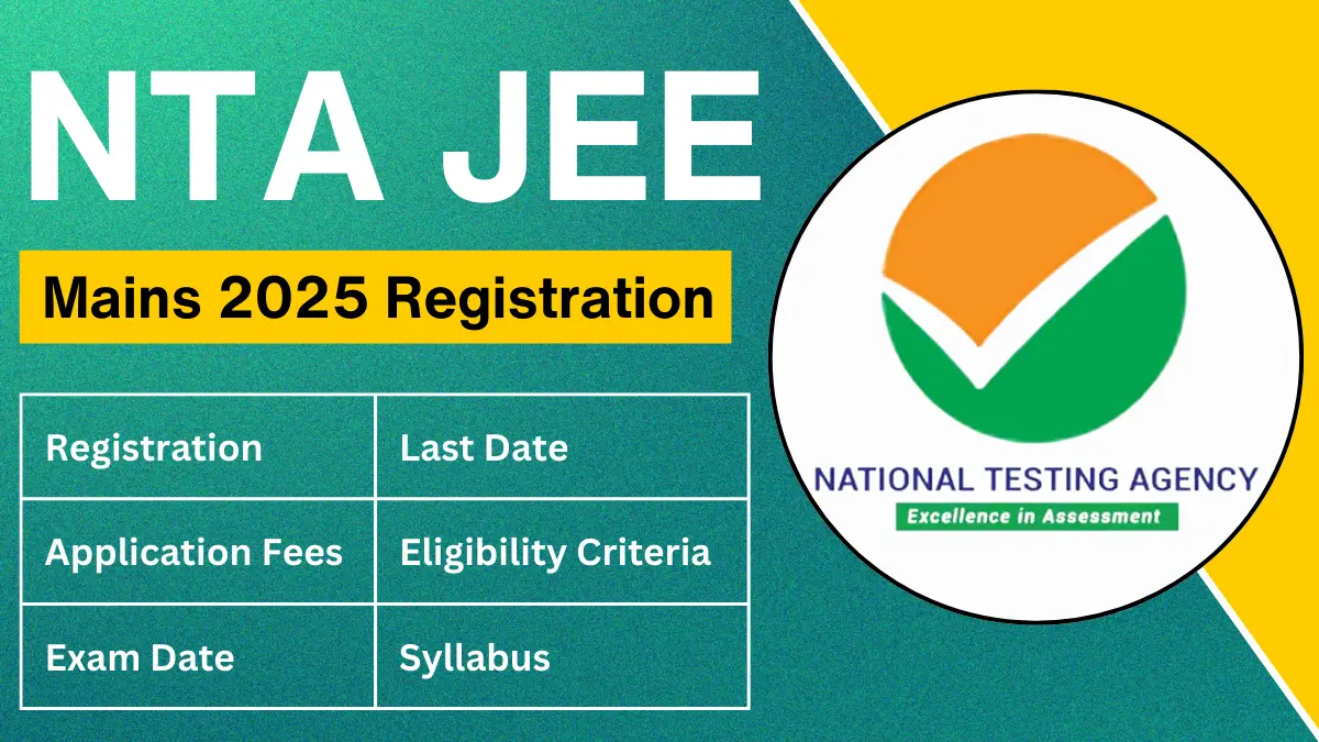 JEE Mains 2025 Registration